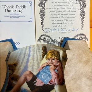 Reco 'Diddle Diddle Dumpling' Collector's Plate